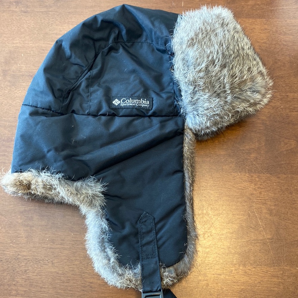 Columbia Aviator Hat with Rabbit Fur
